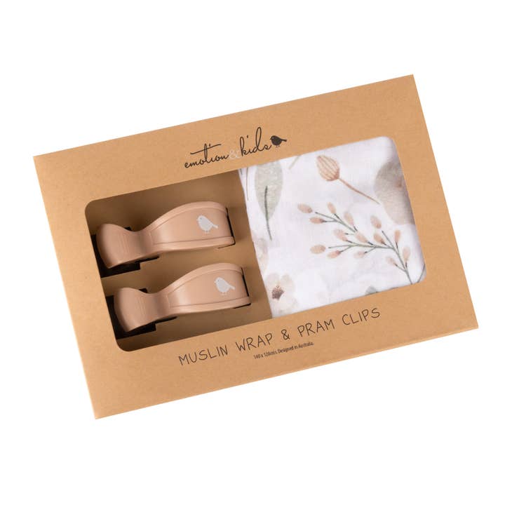 Boho Floral Muslin Wrap & Latte Clips Set and other Purchase Wholesale itti. Free Returns & Net 60 Terms on Faire trending on Faire.