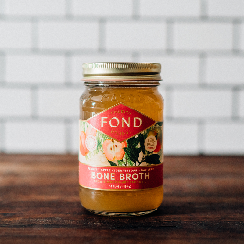 Fond Regenerative - Wholesale Broth - Fennel & Bay Leaf Pasture-Raised Chicken Bone Broth 14oz2