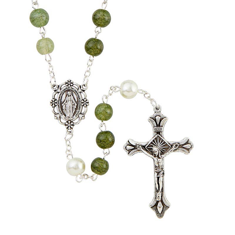 Christian Brands Catholic - Wholesale Prayer Beads Necklace - Positano Rosary - Emerald1