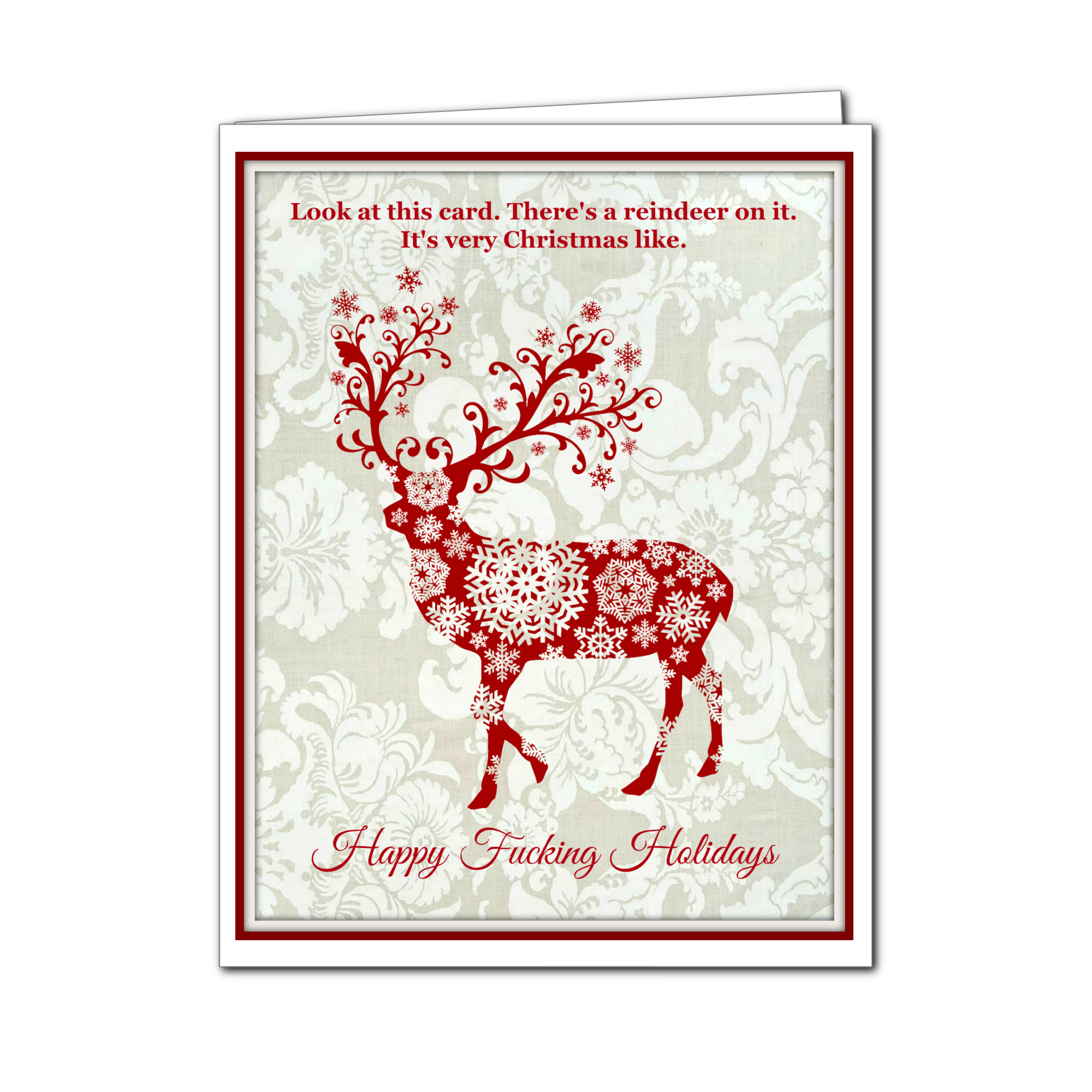 Ümlaut Brooklyn - Vendita all'ingrosso Biglietti di auguri di Natale - Happy Fucking Holidays - Biglietto di auguri natalizio3