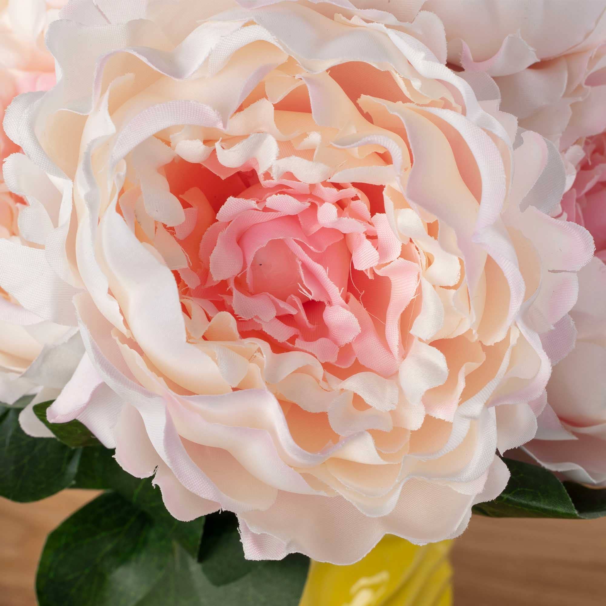 Artificial Cabbage Rose 20" - Blush for wholesale on Faire6