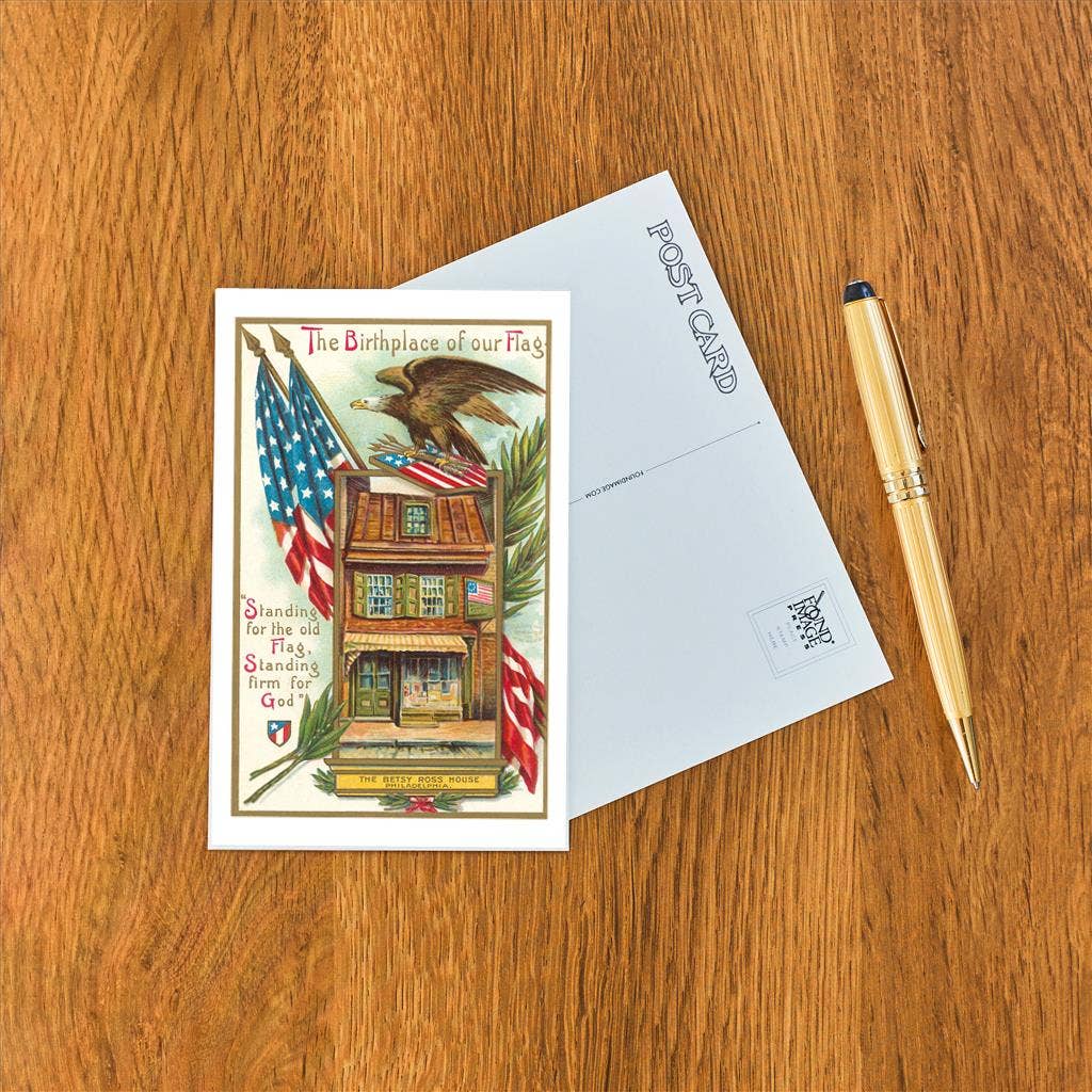 Found Image Press – Großhandel Postkarten – Postkarte PT-81 Betsy-Ross-Haus, Illustration1