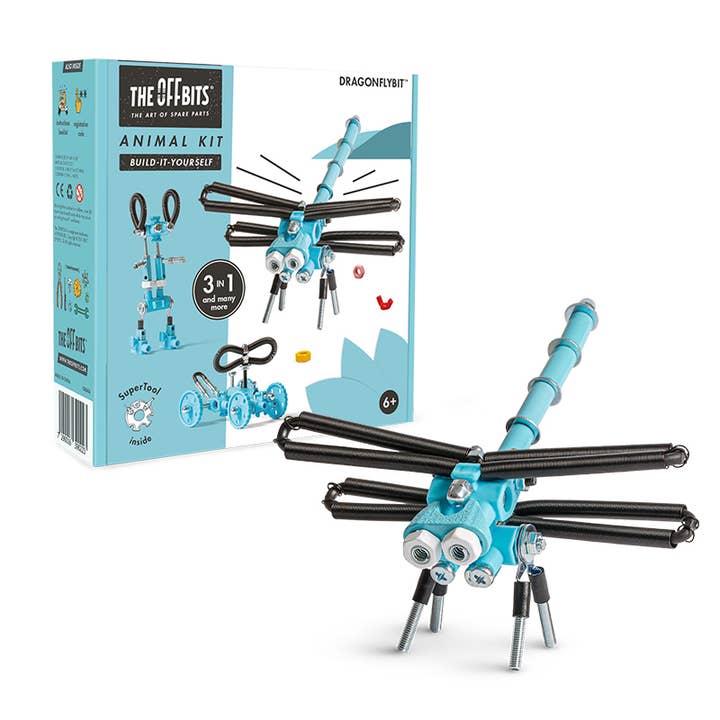 The OffBits - Wholesale Build-a-Toy - Kids - DragonFlyBit - Animal Kit: Build Kit for Kids 6+