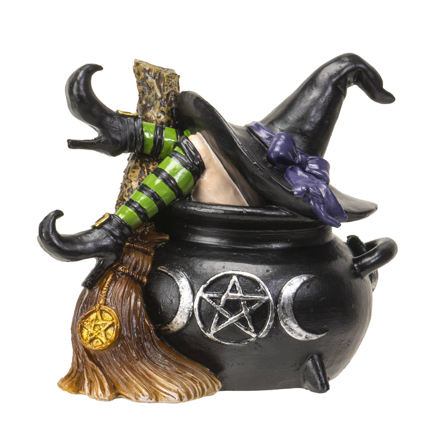 Pacific Trading - Wholesale Decorative Figurine - Haunted Cauldron Witch Decorative Figurine2