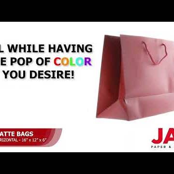 JAM PAPER - Wholesale Gift Bag - Matte Gift Bags w/ Rope Handles, 16x12x6, Dark Red, 1PK4