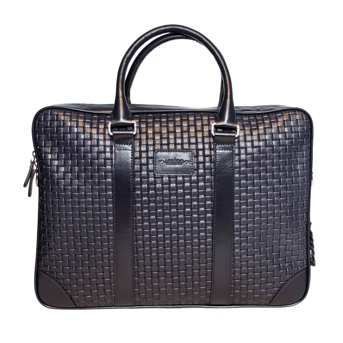 Arrigo - Wholesale Laptop Bag - Unisex - Leather Laptop Bag 15.6 Inches in 4 Colors Braided Leather2