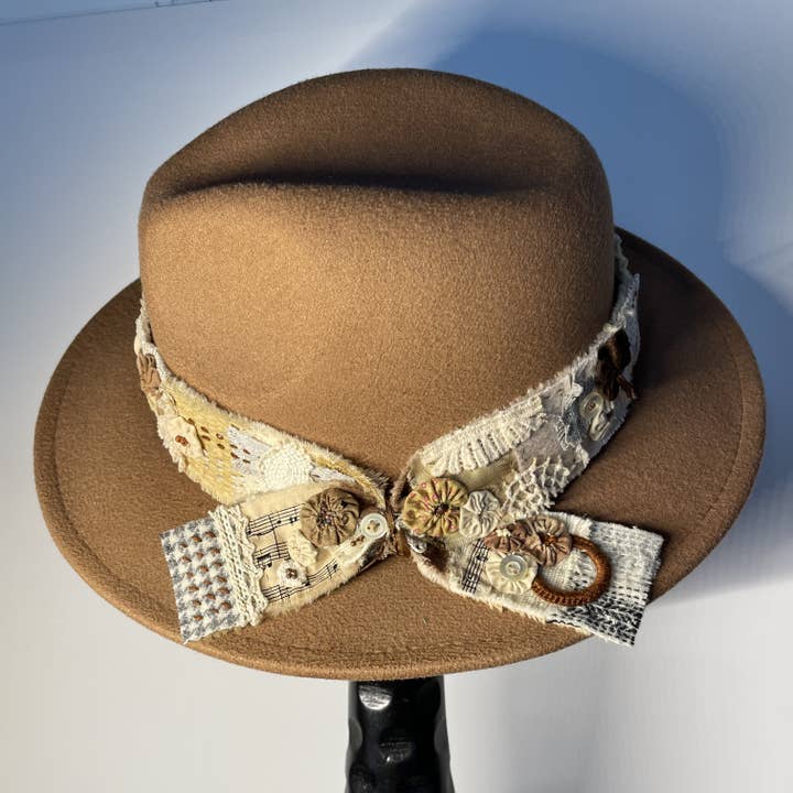 Gathered Remnants Hat Band - Cowboy Music RTS for wholesale by M D H Originals