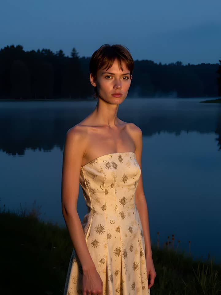 CARMEN SAYS - Vendita all'ingrosso Vestito - Donna - Abito Mini con Stampa del Sistema Solare Priest6