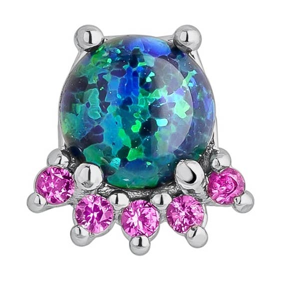 CALEDONIA SILVER PIERCING EARRING for wholesale by EarCandy Jewelry