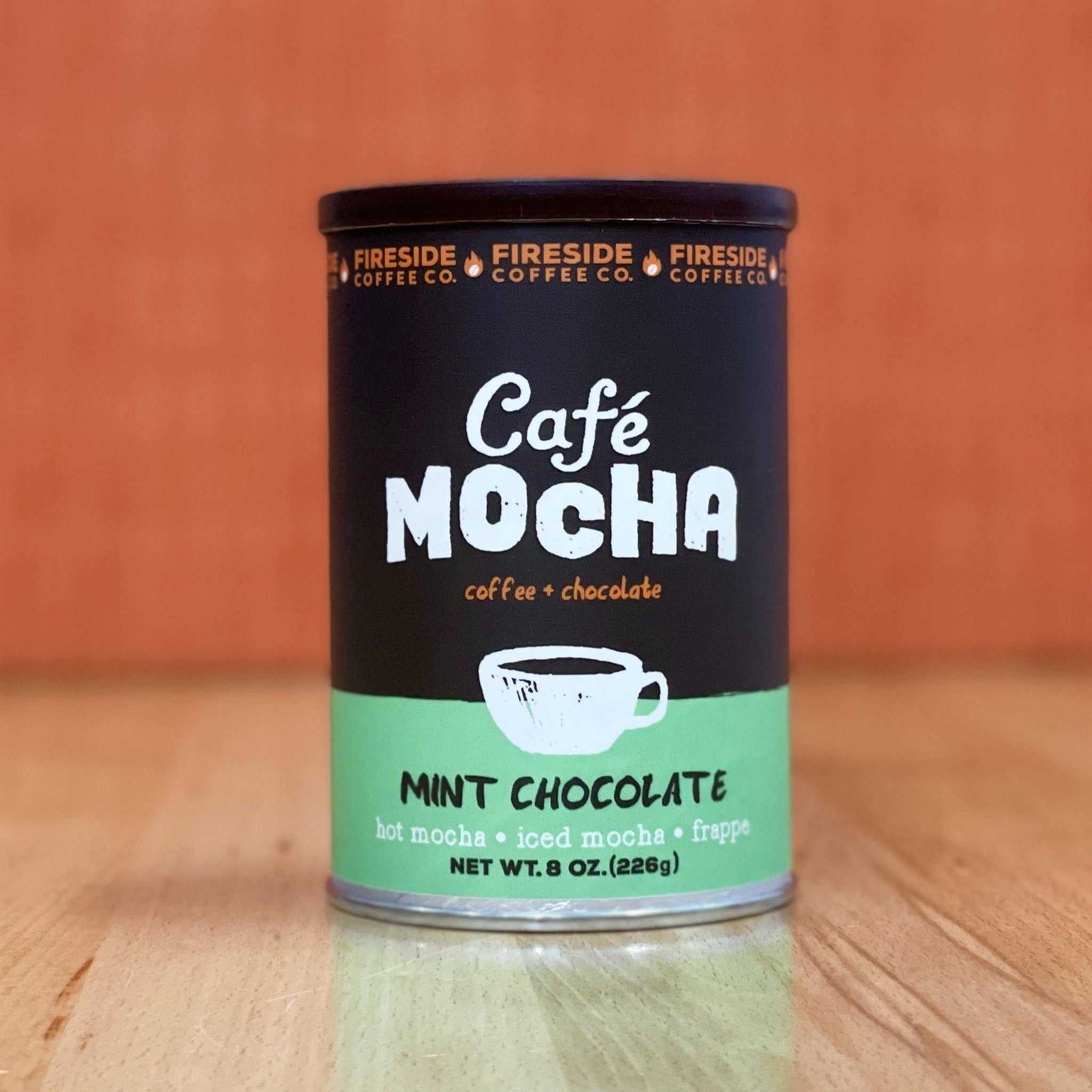 Fireside Coffee Co. - Vente Cafés/expressos instantanés - Café Moka au chocolat à la menthe, boîte 8 oz
