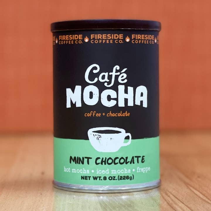 Fireside Coffee Co. - Vente Cafés/expressos instantanés - Café Moka au chocolat à la menthe, boîte 8 oz0