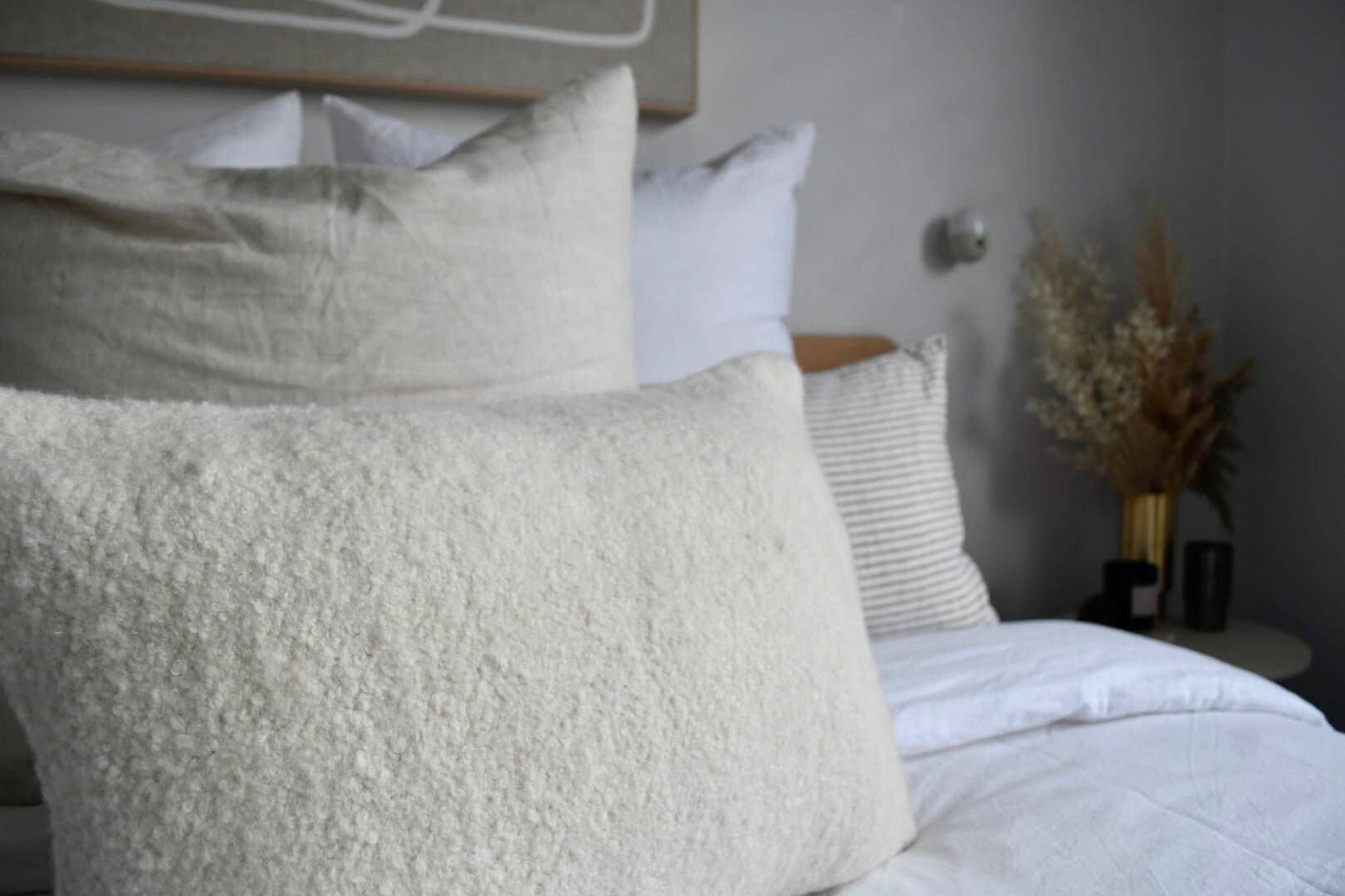 BEHR & CO. - Wholesale Throw pillow cover - Alpaca Boucle Cushion Cover | Natural4