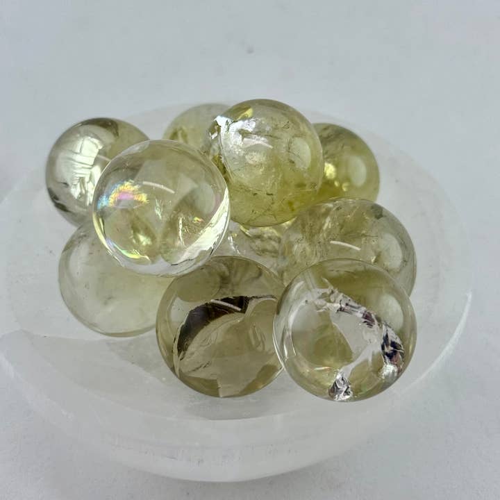 Rainbow Citrine Sphere | Mini Crystal Ball for wholesale by Liv Rocks