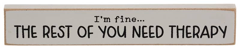 The Hearthside Collection - Wholesale Sign - Left Alone Mini Stick, 3 Assorted4