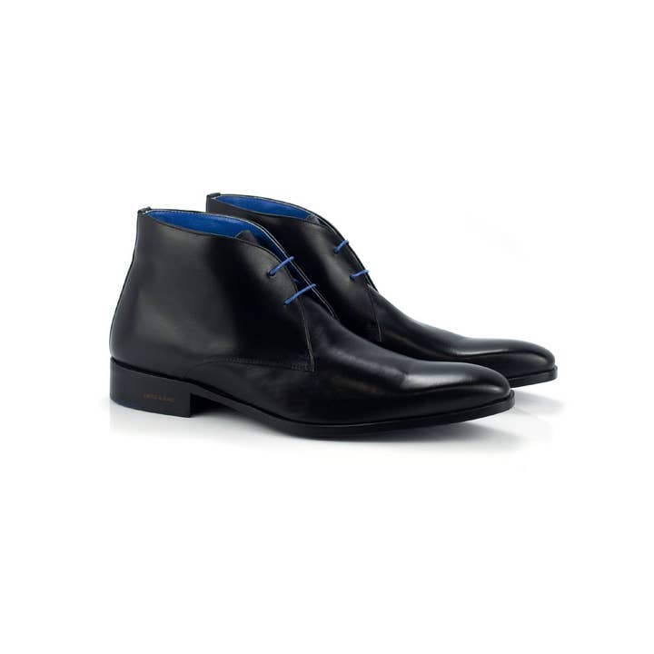 CRANCHI-NEGRO svart läderkänga för wholesale av Ortiz & Reed