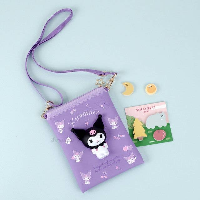 K-Wonderland - Wholesale Crossbody Bag - Women's - Sanrio Characters squeeze and bag, Phone, mobile Cross bag1