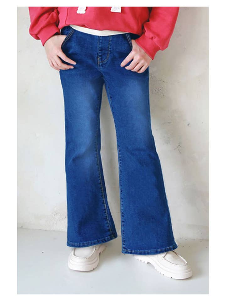 Cutie Patootie Clothing - Wholesale Jeans - Kids - GDP-23-89136A Girl Classic Bootcut Denim Jeans