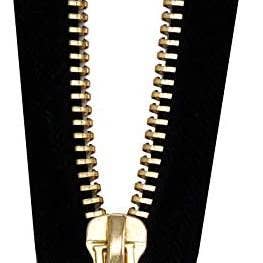 Metal Zipper for Sewing, Black Separating Coat Zipper Heavy Duty for Jackets, Replacements, Upholstery; by Mandala Crafts for wholesale on Faire3