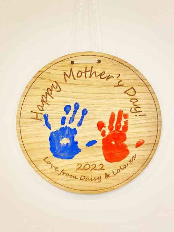 Placca generica con stampa a mano felice festa della mamma per la vendita all'ingrosso da parte di The Funky Deer