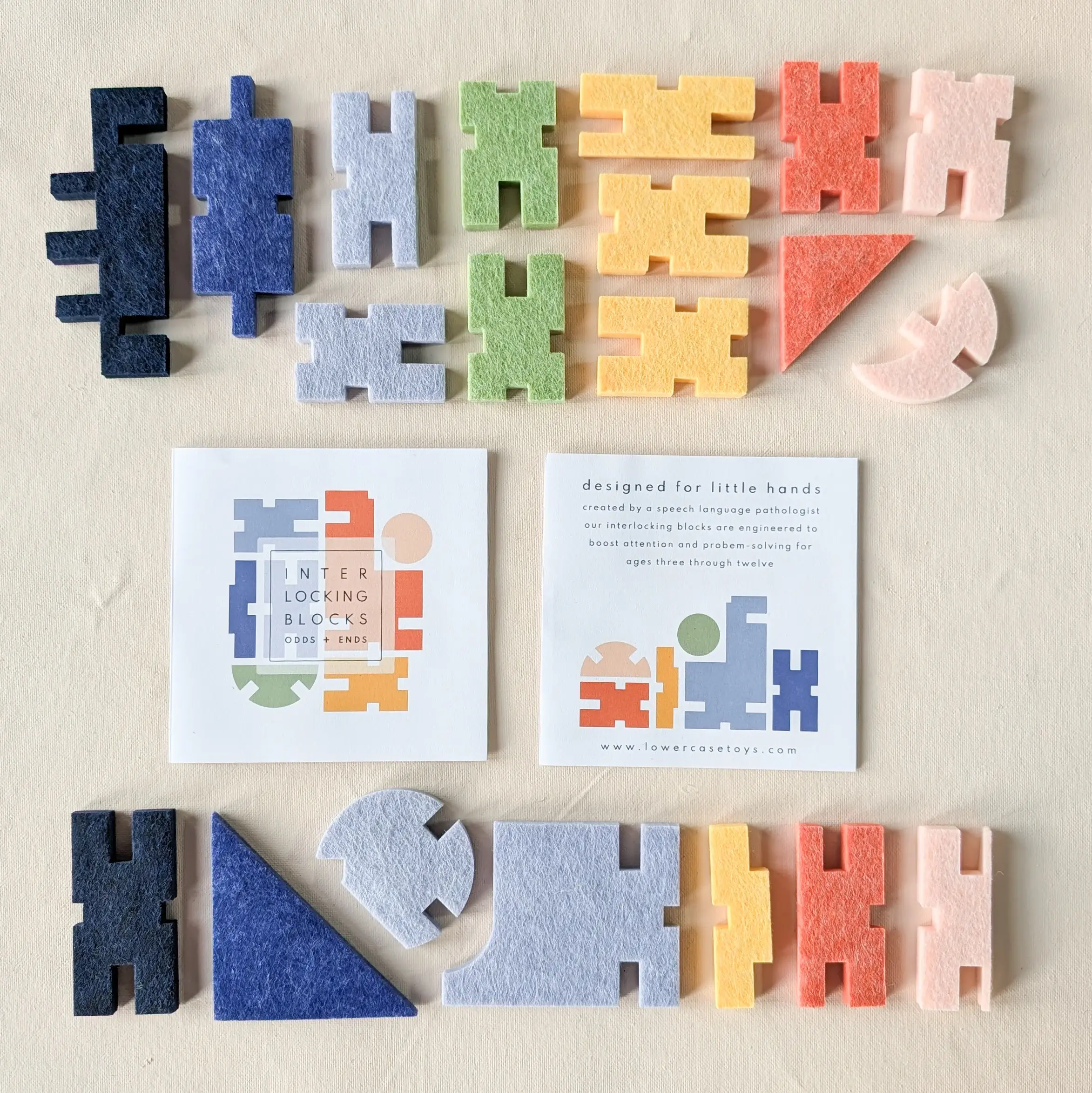 Lowercase Toys - Wholesale Blocks - Kids Baby - Interlocking Blocks - Odds + Ends Set5