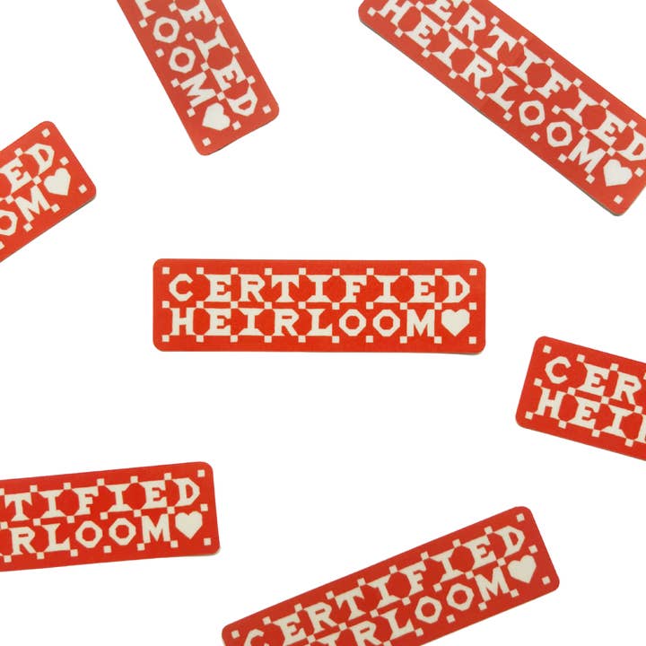 Certified Heirloom Stickers- WHOLESALE for wholesale by Toad & Sew