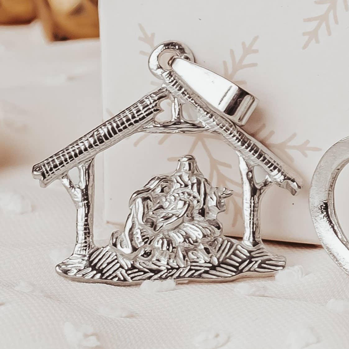 House of Morgan Pewter - Wholesale Pendant/Charm Necklace - Handmade Nativity Pendant Necklaces - Manger Jewelry6