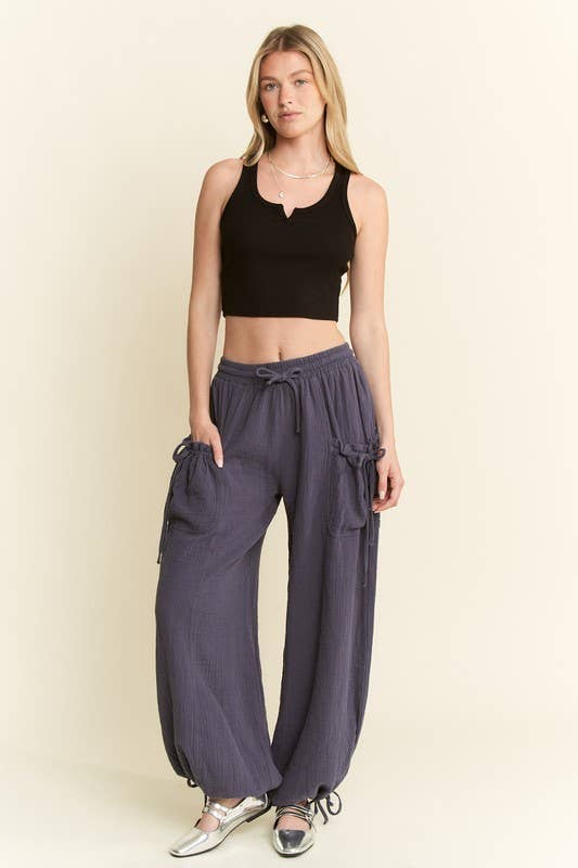 JADE BY JANE – wholesale Lounge Sweatpants/jogging bottoms – Women's – PLUS SIZE VINTAGE GAUZE JOGGER PANTS2