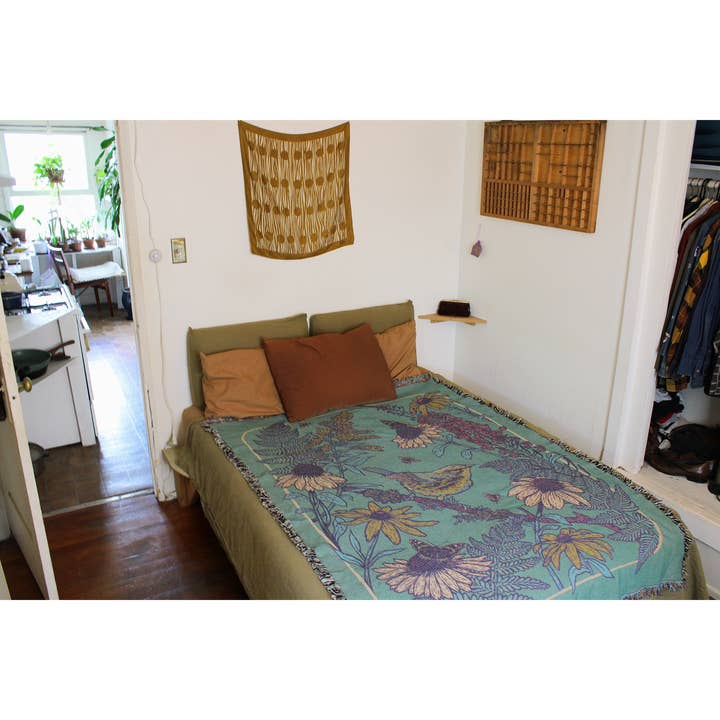 Mustard Beetle - Wholesale Throw Blanket - Woven Blanket Tapestry: Prairie11