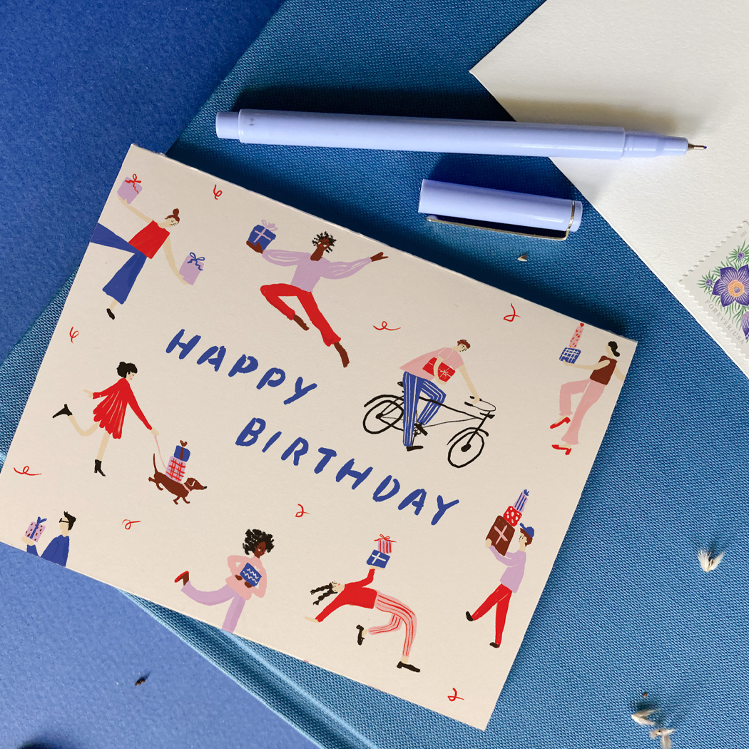 Karen Schipper - Wholesale Birthday Card - Present Party - Retro Birthday Card 1