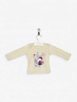 T-shirt manica lunga naturale Cappuccetto Rosso per la vendita all'ingrosso da parte di Nos poussins chéris