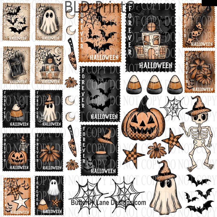 CASQUETTE 49 Forever Halloween-UV DTF pour la vente par BLD Print Co