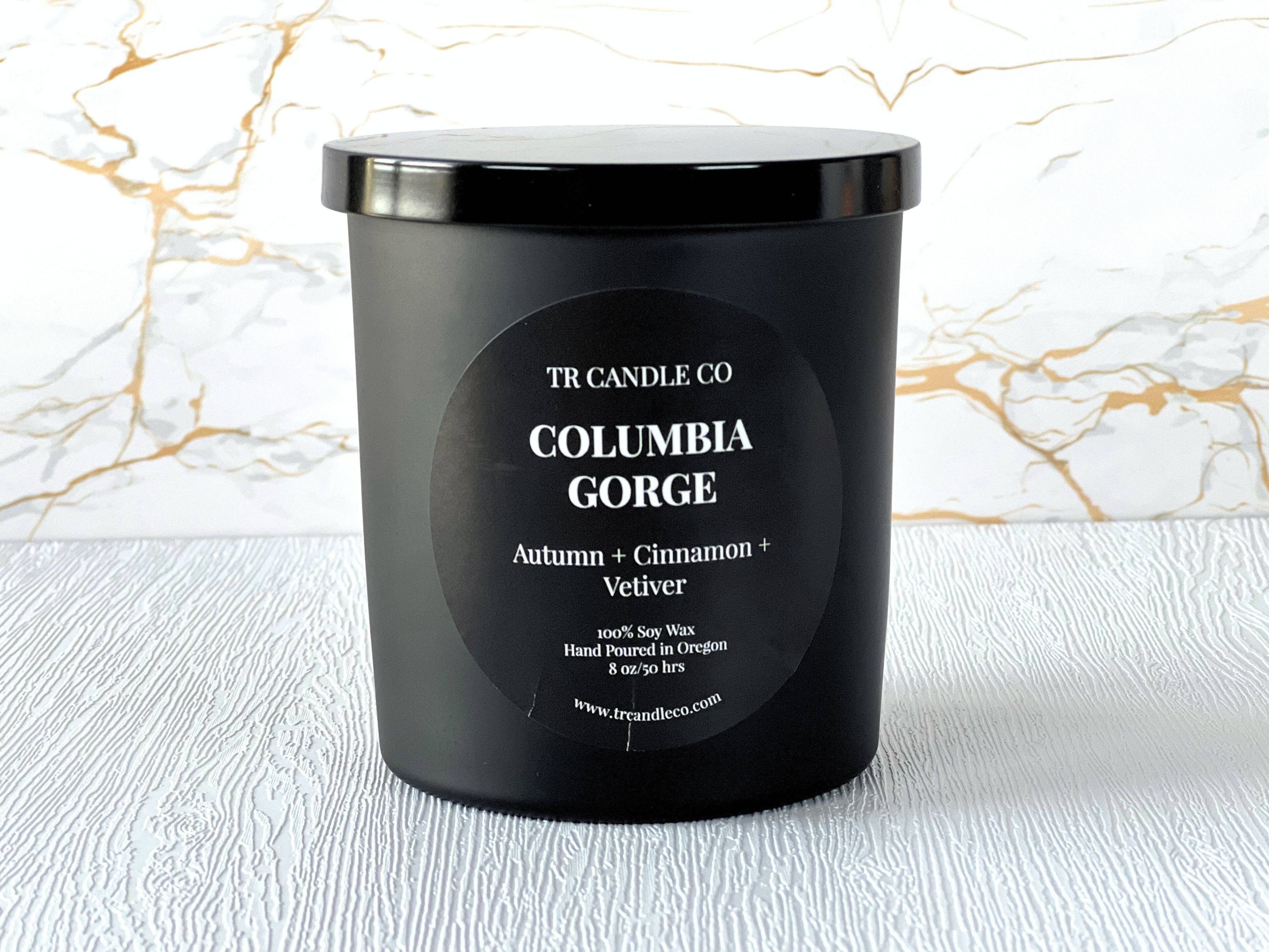 TR Candle Co - Wholesale Jar/Filled Candle - Columbia Gorge 8 oz - Black Jar