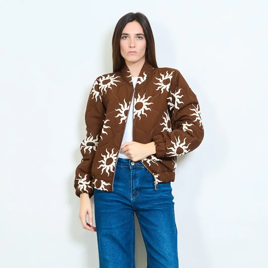AMELÉ - Vente Bombers – femme - Blouson imprimé2