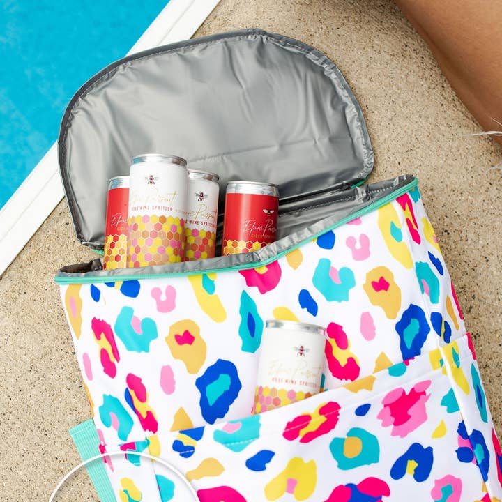 The Classy Cloth WS - Wholesale Cooler/Cooler Bag - Cooler Backpack - Fun Leopard RTS2