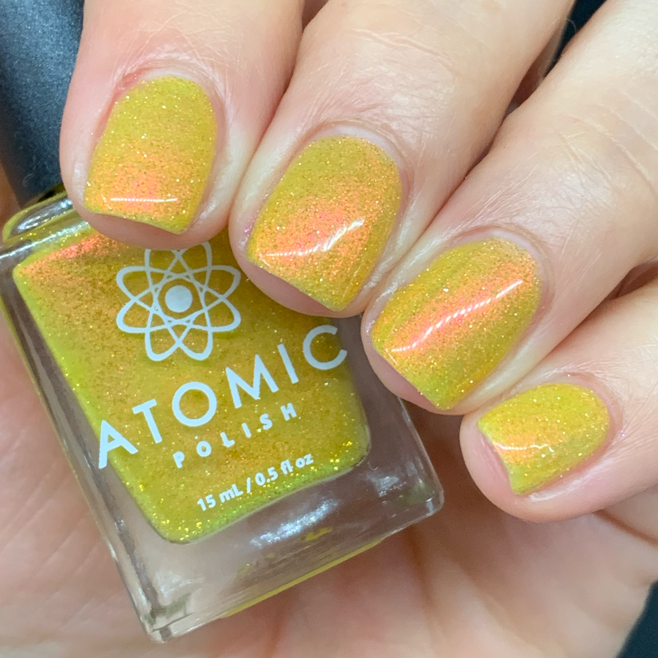 Atomic Polish - Wholesale Nail Polish - Ammonia Yellow Reflective Aurora Nail Polish5