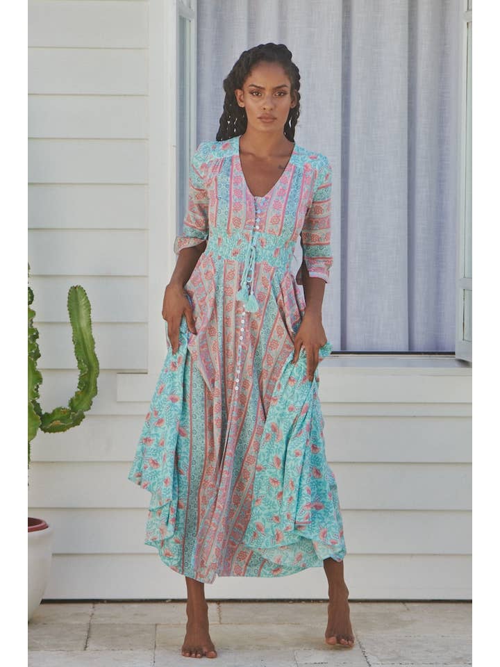 Jaase - Wholesale Dress - Women's - MALIBU PRINT INDIANA MAXI