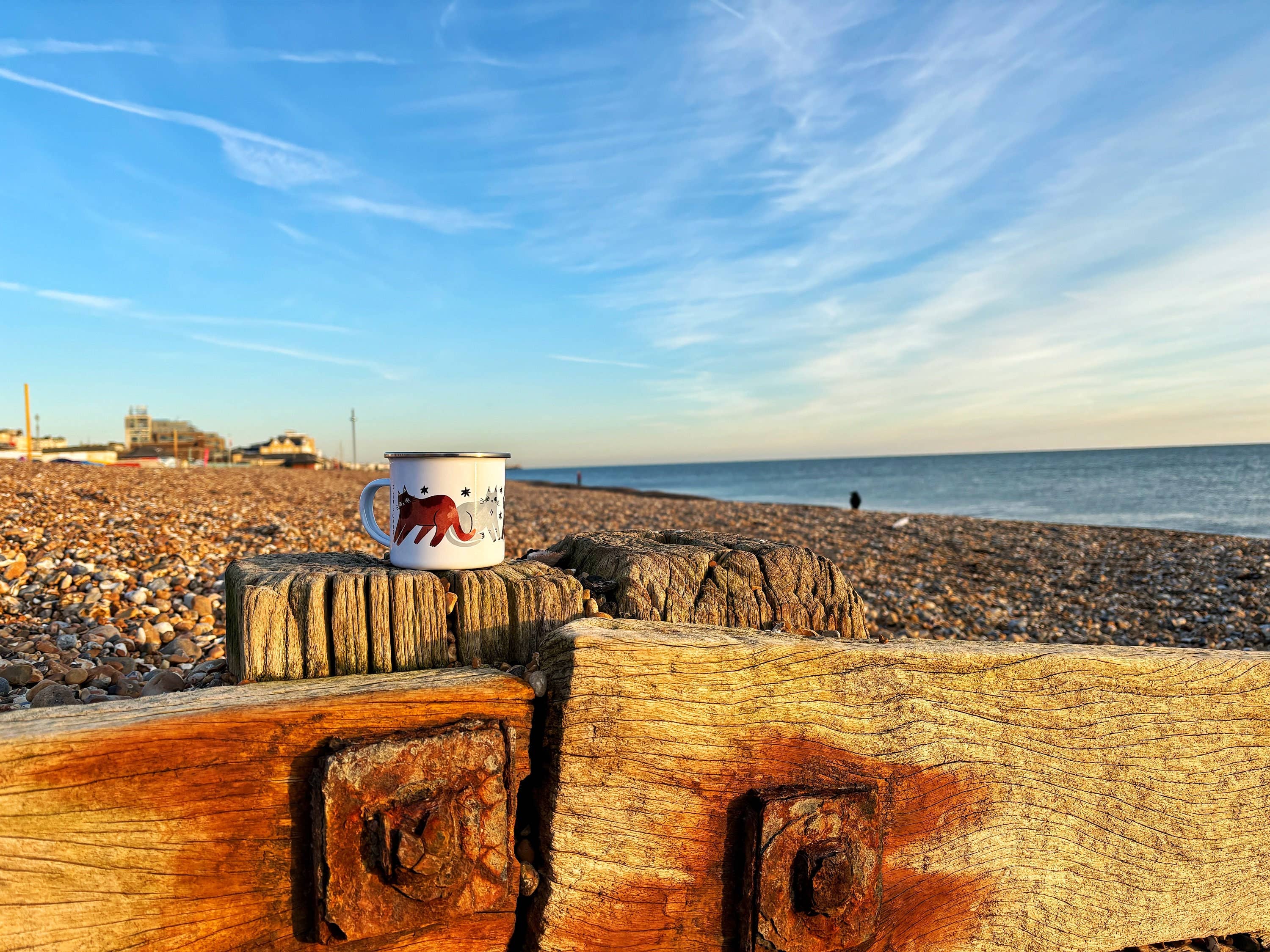 I LIKE CATS - Wholesale Coffee Mug - Illustrated Cat Enamel Camping Mug8