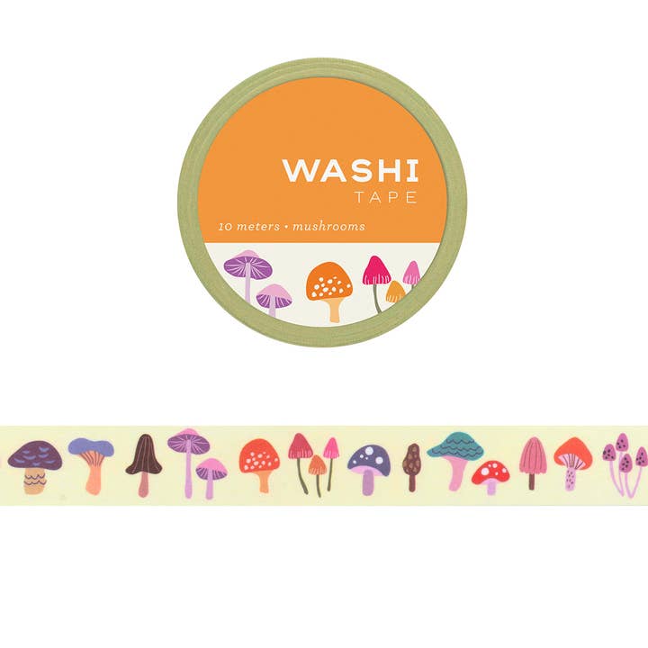 Girl of All Work - Wholesale Washi Tape - Mushrooms Washi Tape