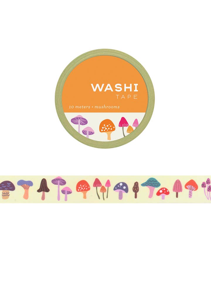 Mushrooms Washi Tape for wholesale by Girl of All Work
