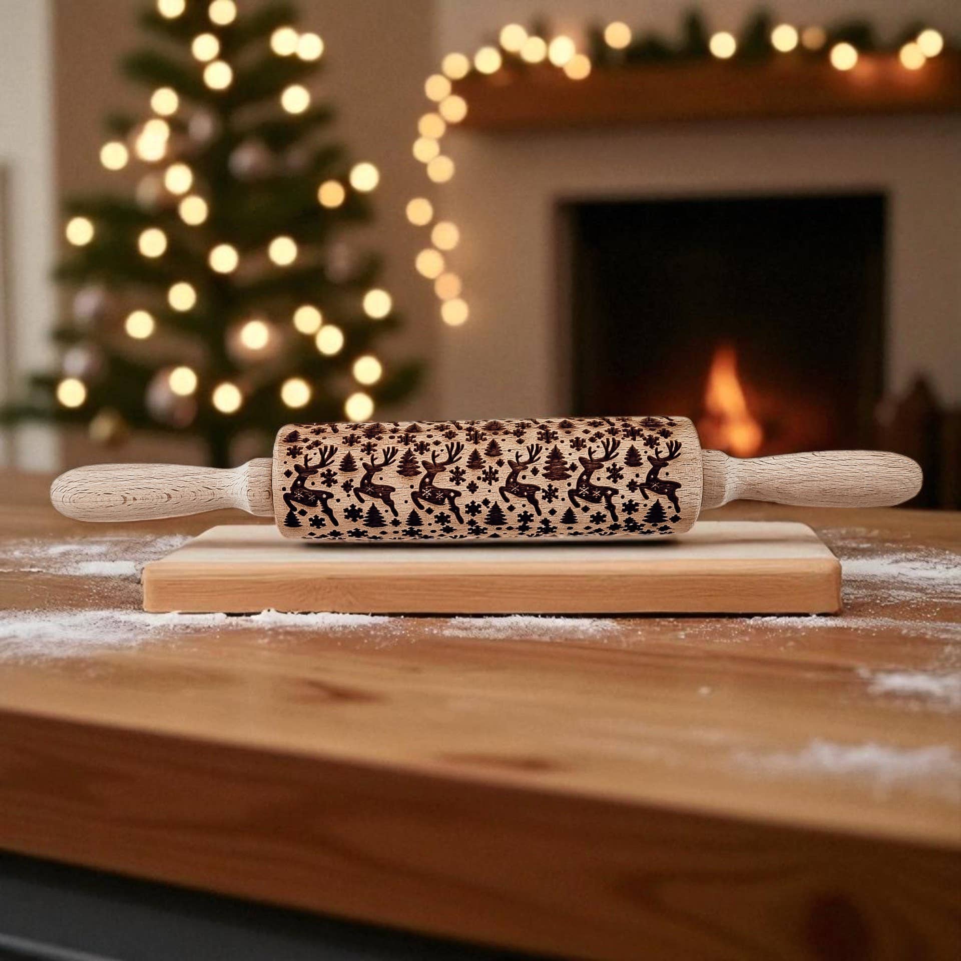 Gia Roma - Wholesale Rolling Pin - Christmas Cookie Cutter Baking Gift Set Wooden Rolling Pins 66
