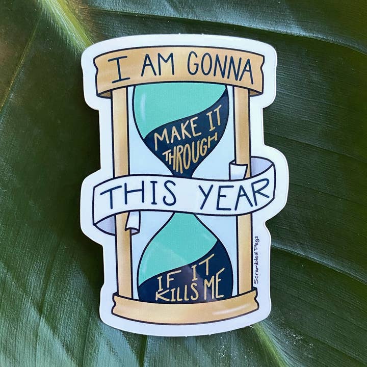 This Year Vinyl Mountain Goats Lyric Sticker for wholesale by Scrambled Pegs