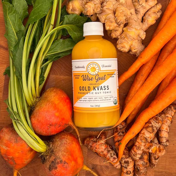 Wise Goat Organics LLC - Vendita all'ingrosso Succo/bevanda salutare - Kvass dorato - Succo/Tonico benessere3