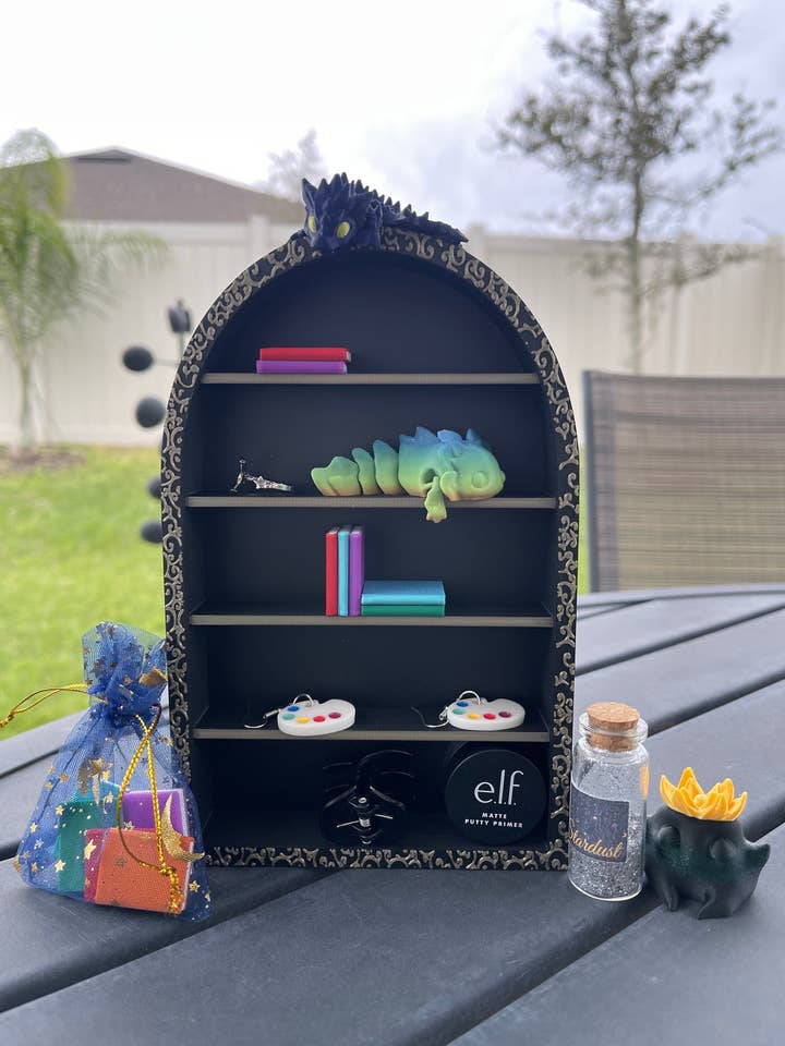 3D Print - Arched Mini Bookshelf for wholesale by Create Fantasy Crafts