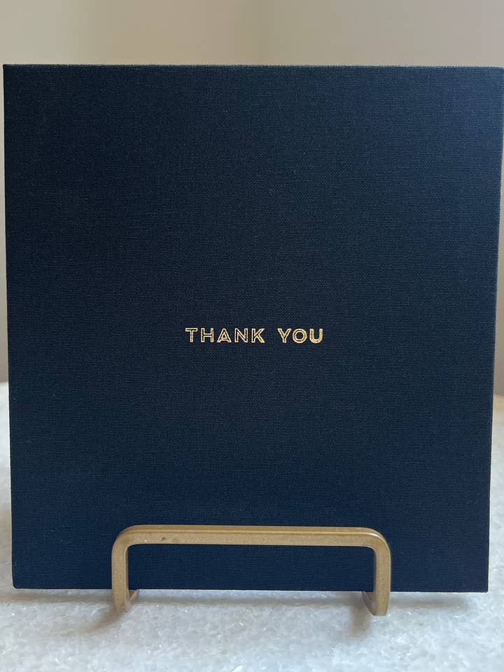 « Merci » en noir pour la vente par CORCARDS