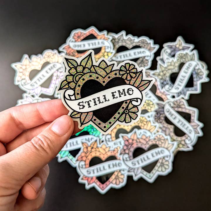 All That Raaz - Wholesale Sticker - Still Emo Glitter Sticker