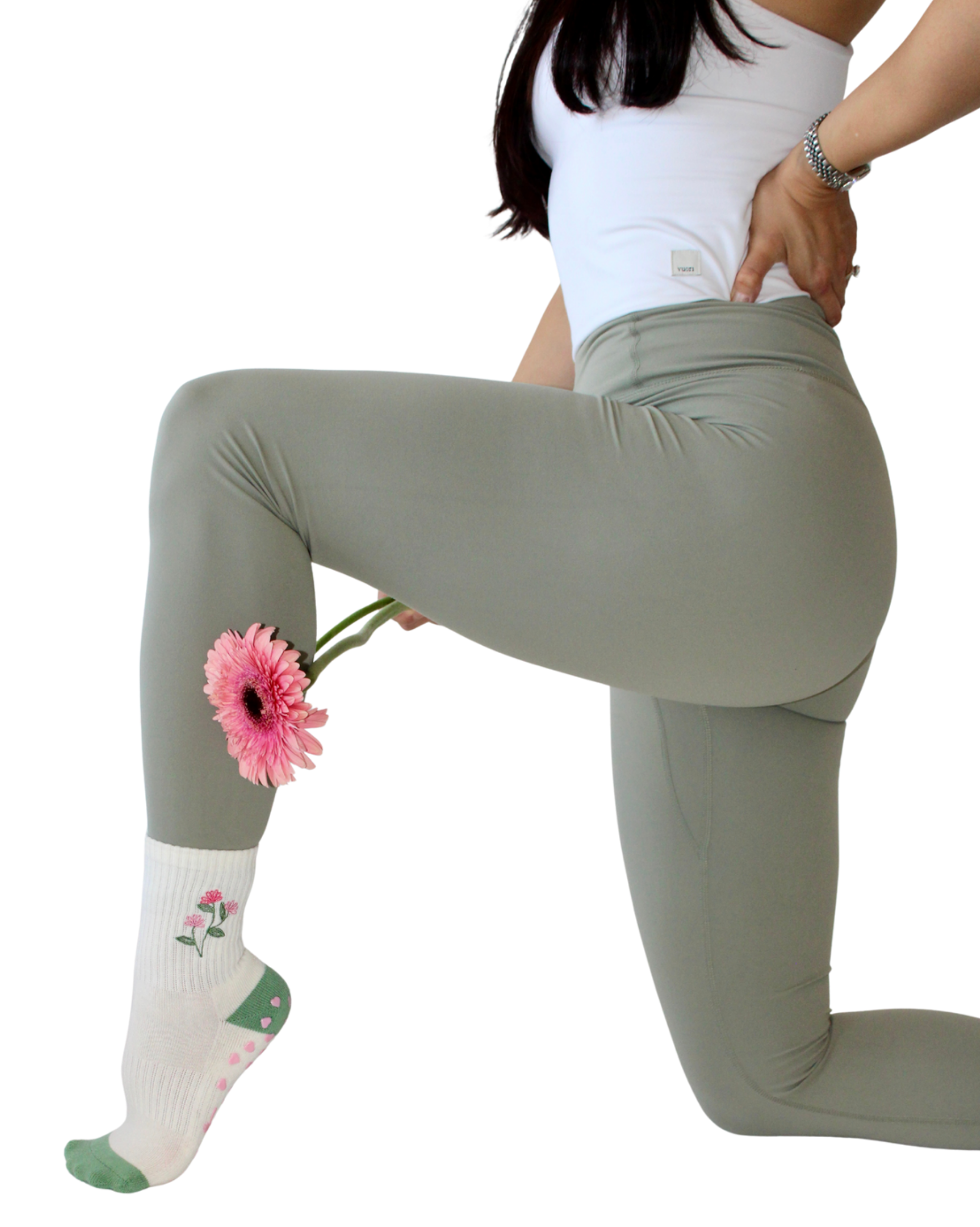 Sunrise Sox - Wholesale Socks - Women's - Flower Power Grip Sock3