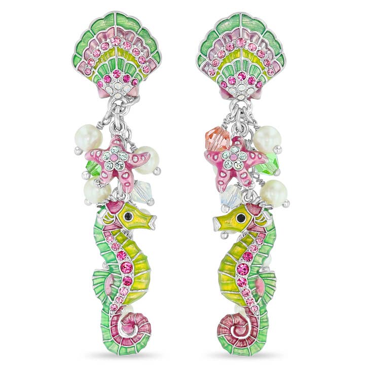 Por The Sea Cavalo Marinho Brinco Estrela-Peixe Ritzy Couture por atacado de Ritzy Couture by Esme Hecht