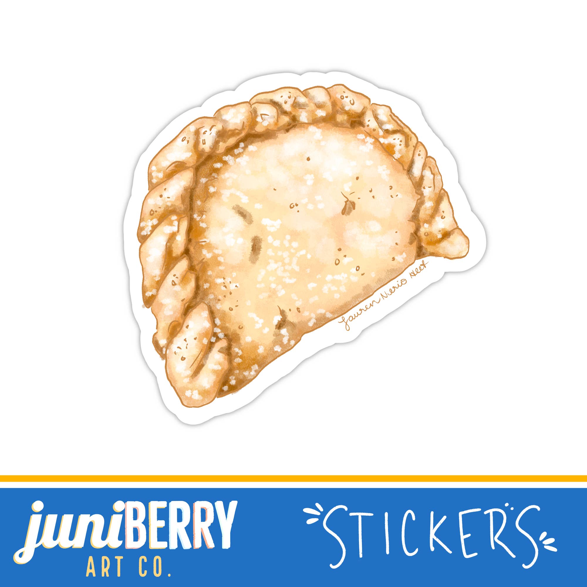 Juniberry Art Co - Wholesale Sticker - Hispanic Collection, Empanada, Pastelitos - vinyl sticker