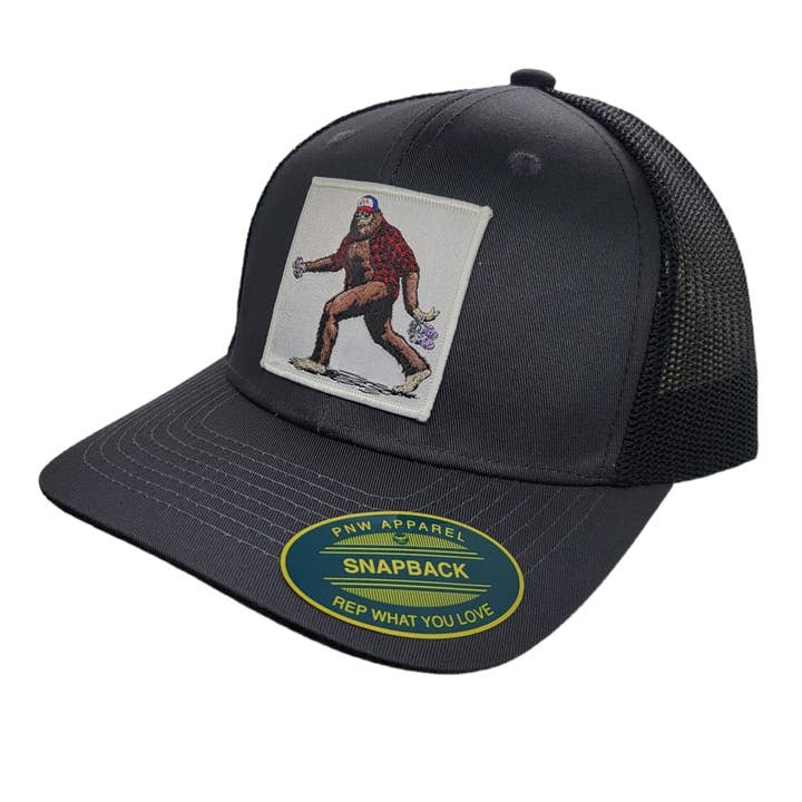 PNW Apparel - Vendita all'ingrosso Cappellino da camionista - Unisex - Cappello Sasquatch Trucker Mesh Snapback13