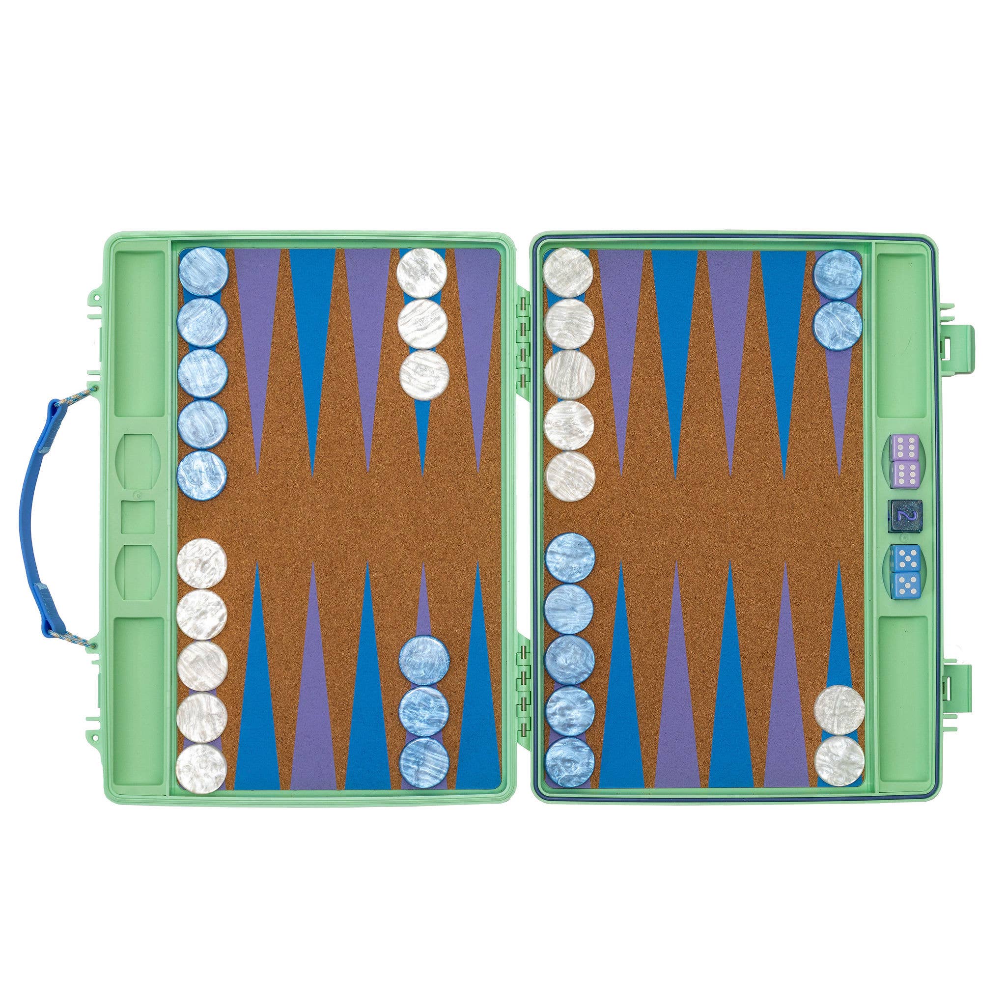 Gammn - Vente Jeux de société - The Board – plateau de backgammon portable et moderne7